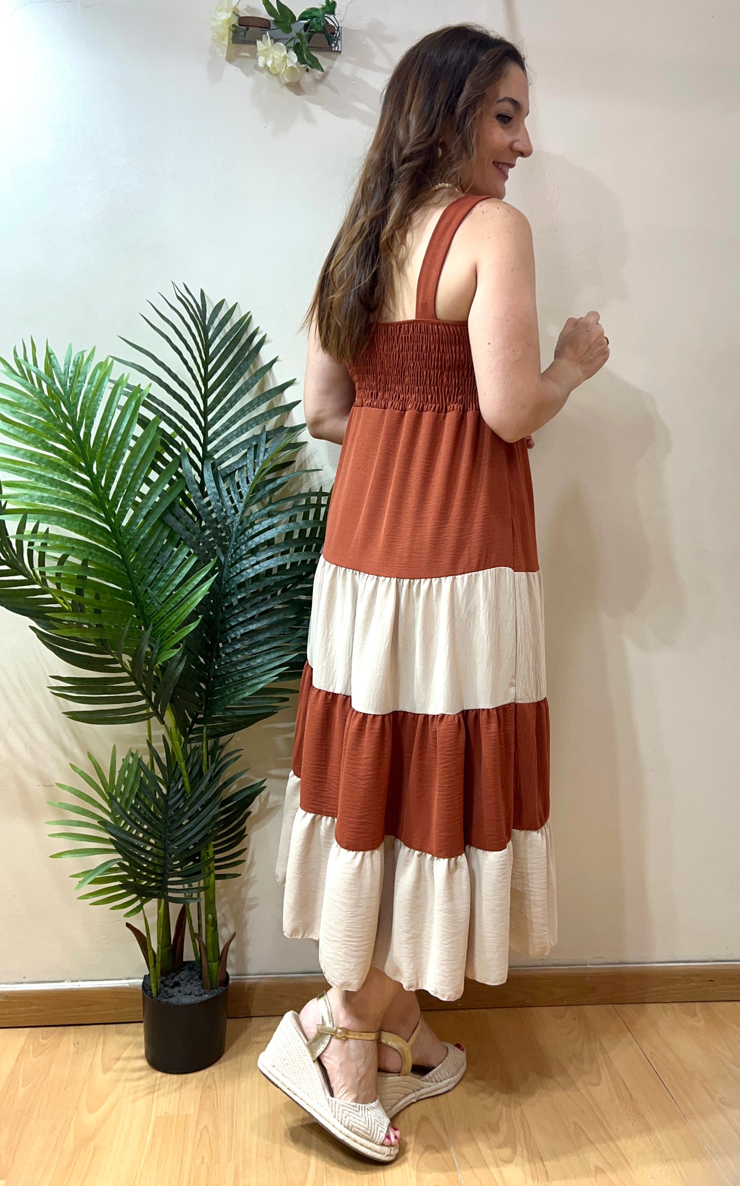 Vestido triple volante