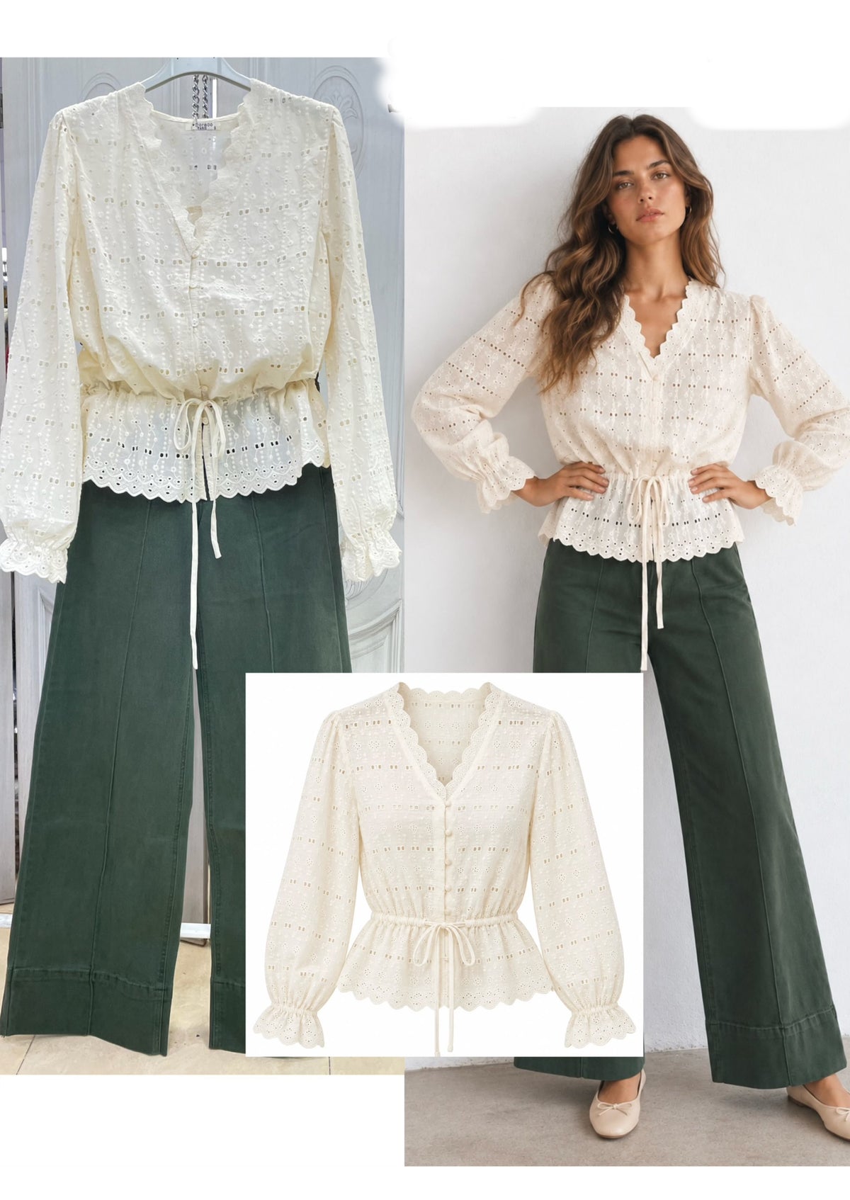 Blusa perforada