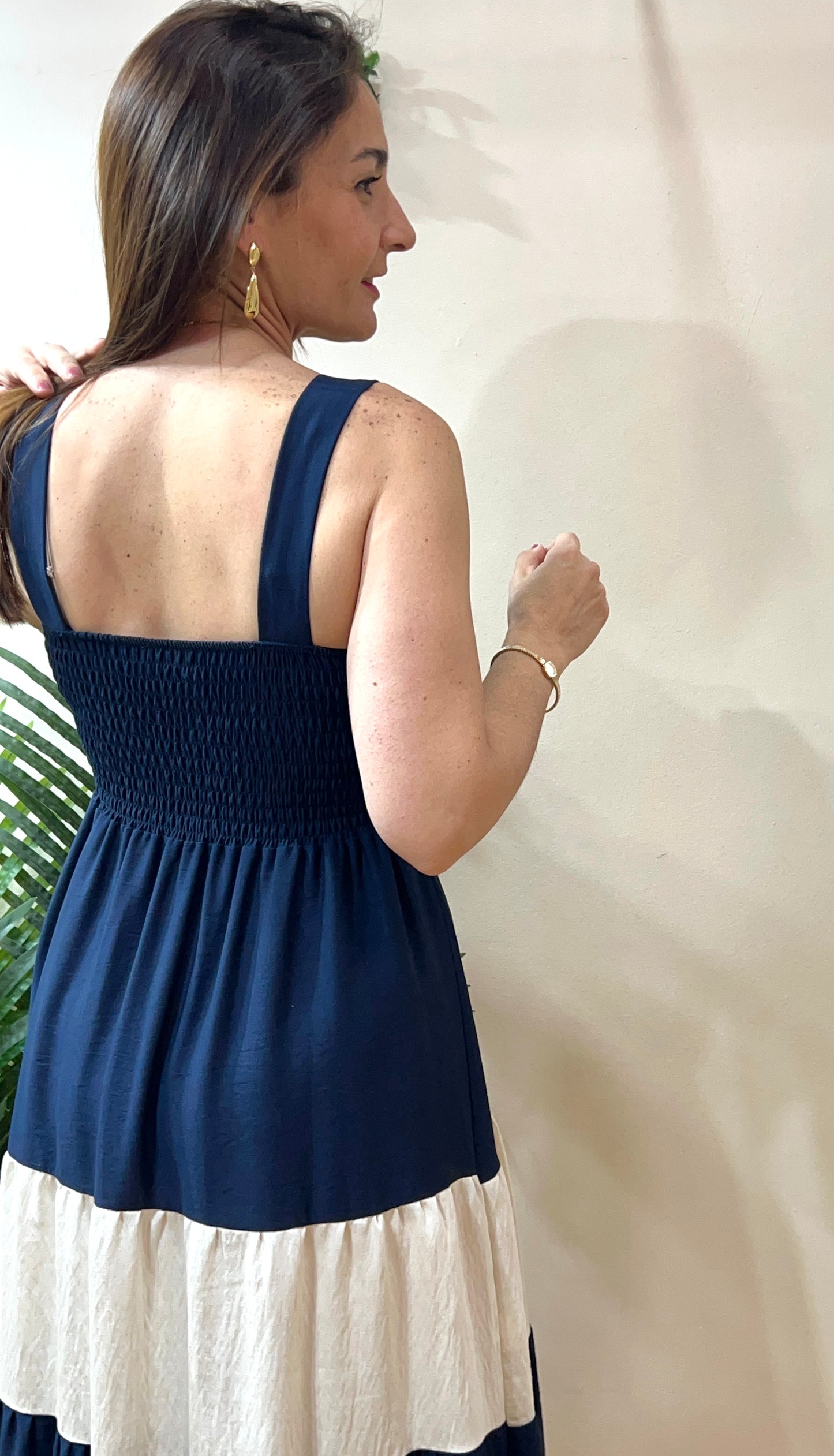 Vestido tirantes rayas marineras
