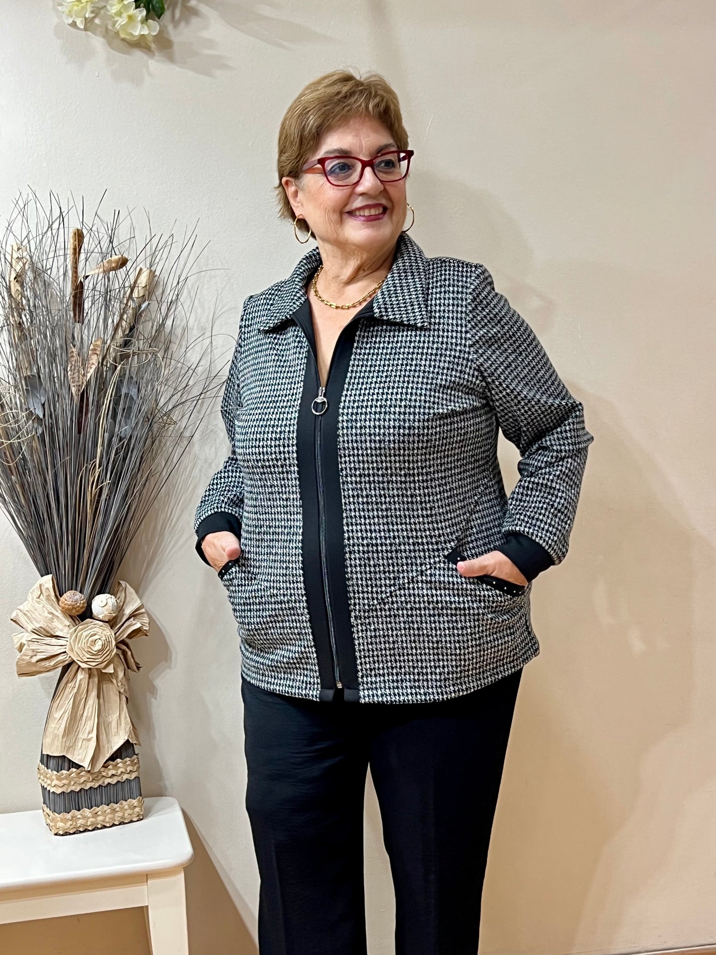 Chaqueta cremallera estilo