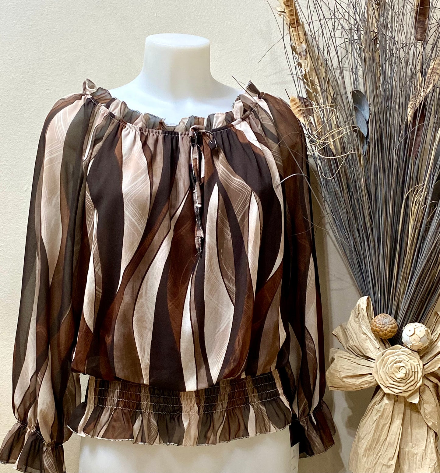 Blusa rayado abstracto