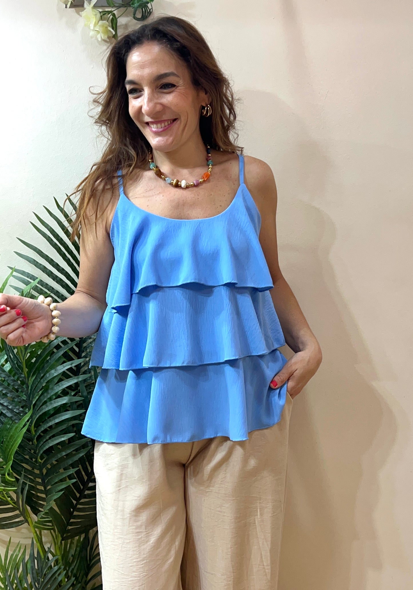 Blusa triple volante