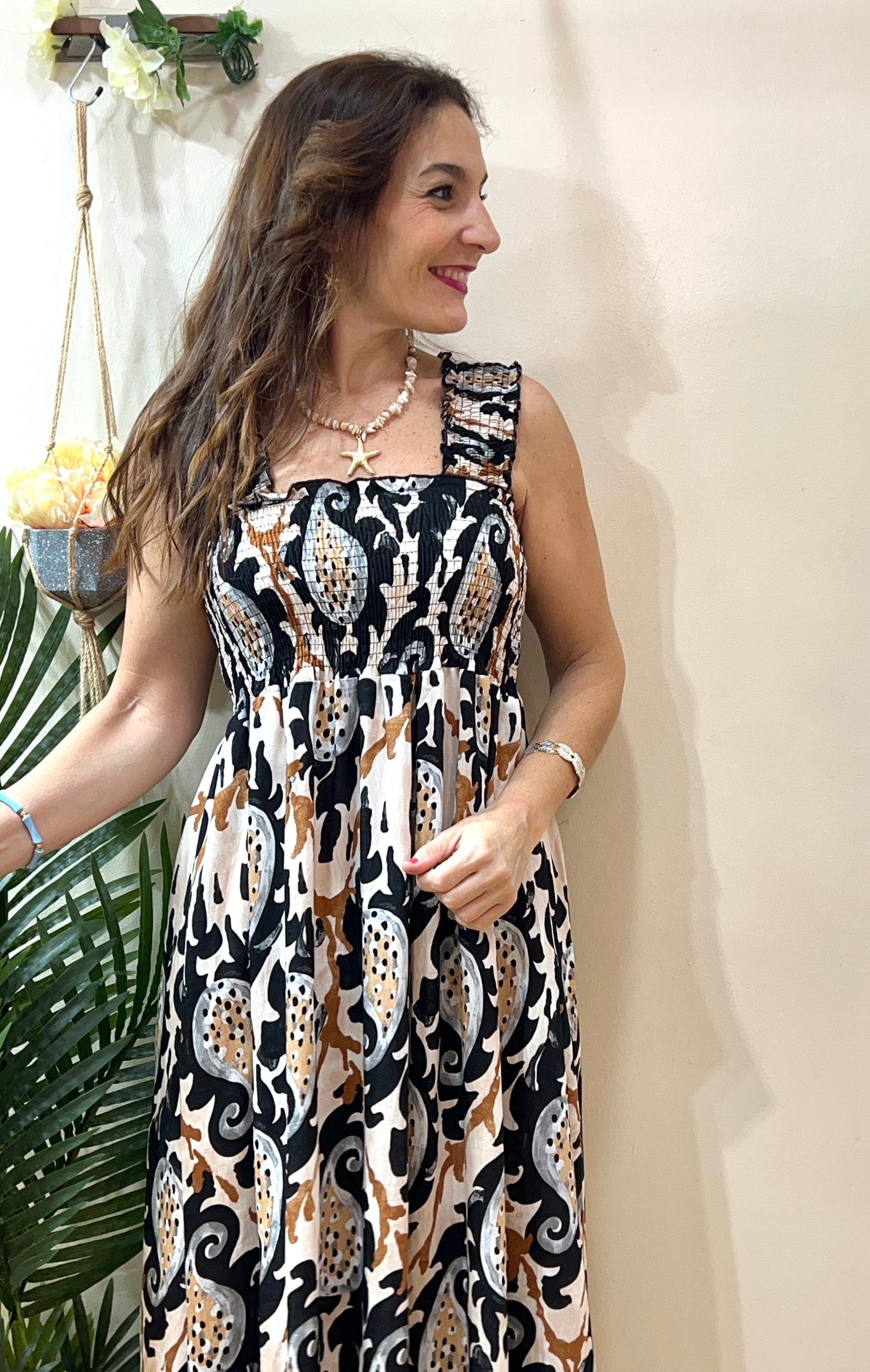 Vestido fluido cachemir