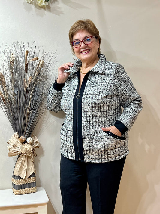 Chaqueta cremallera estilo
