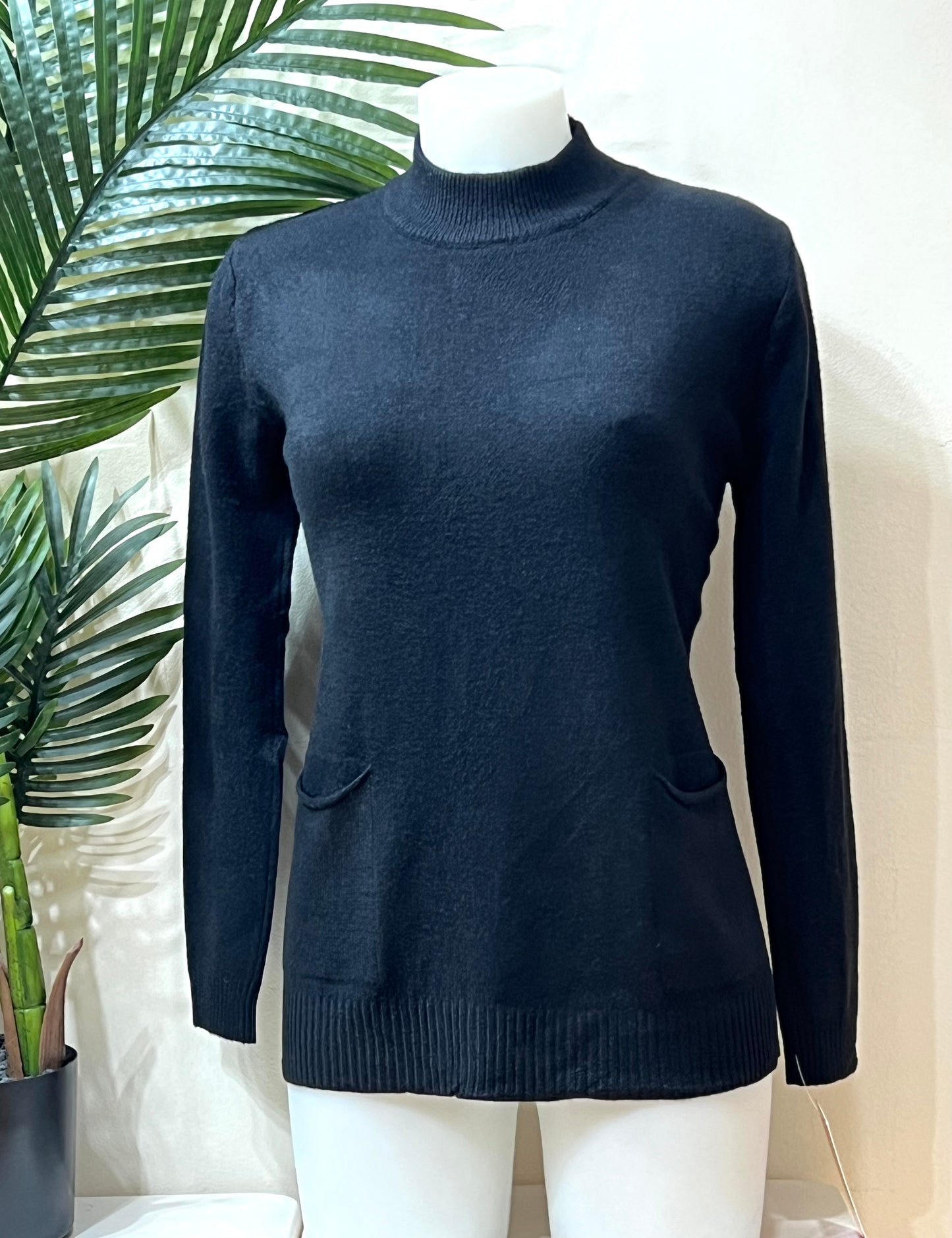 Jersey básico bolsillos