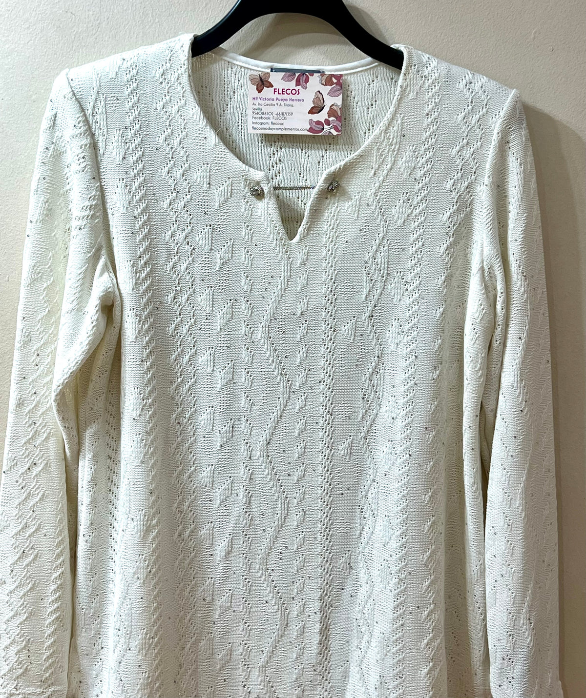 Camiseta cordón strass