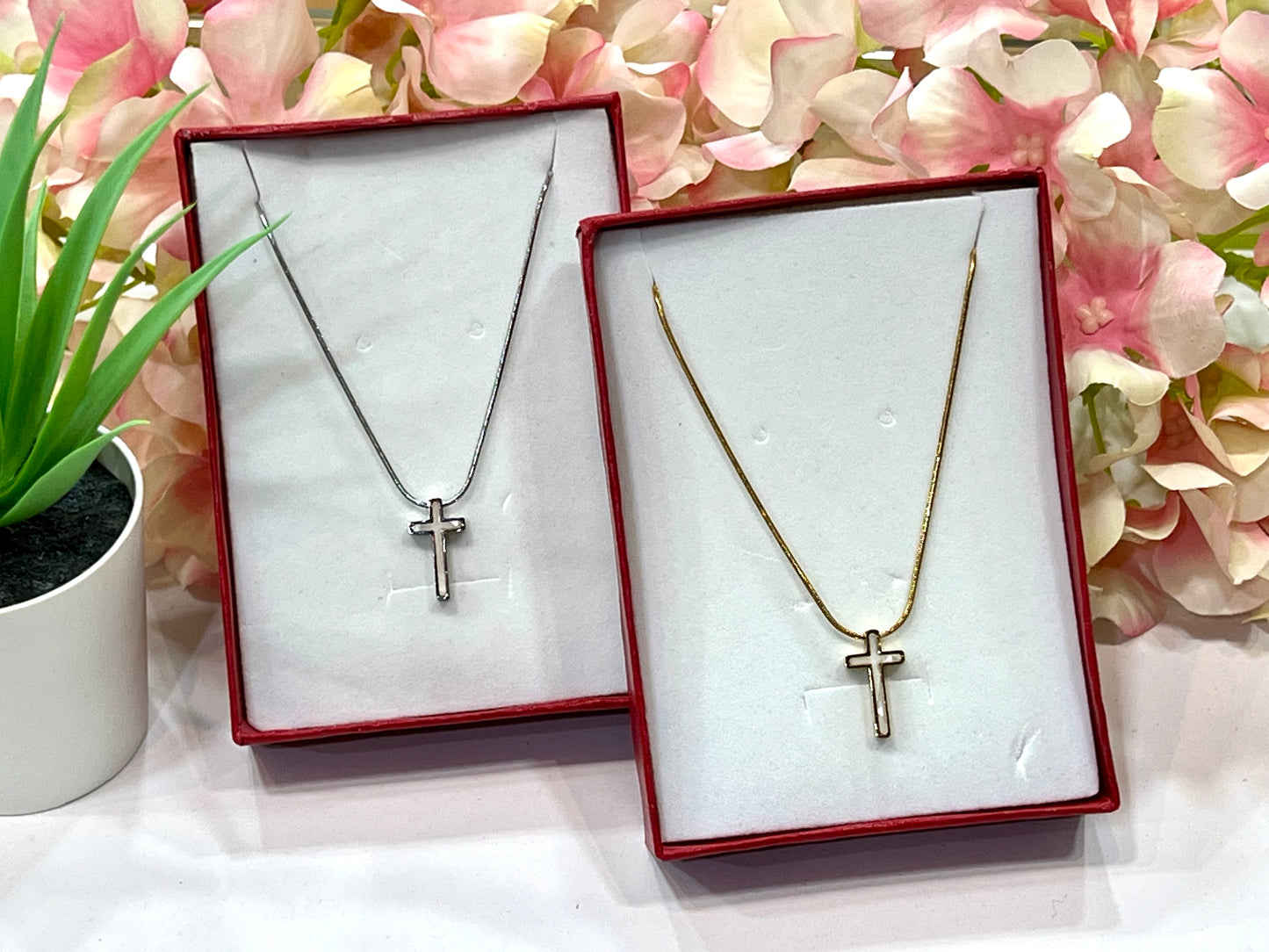 Cruz acero anacarada