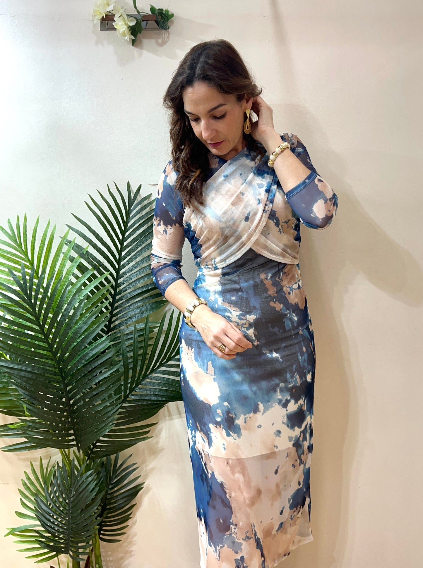 Vestido drapeado