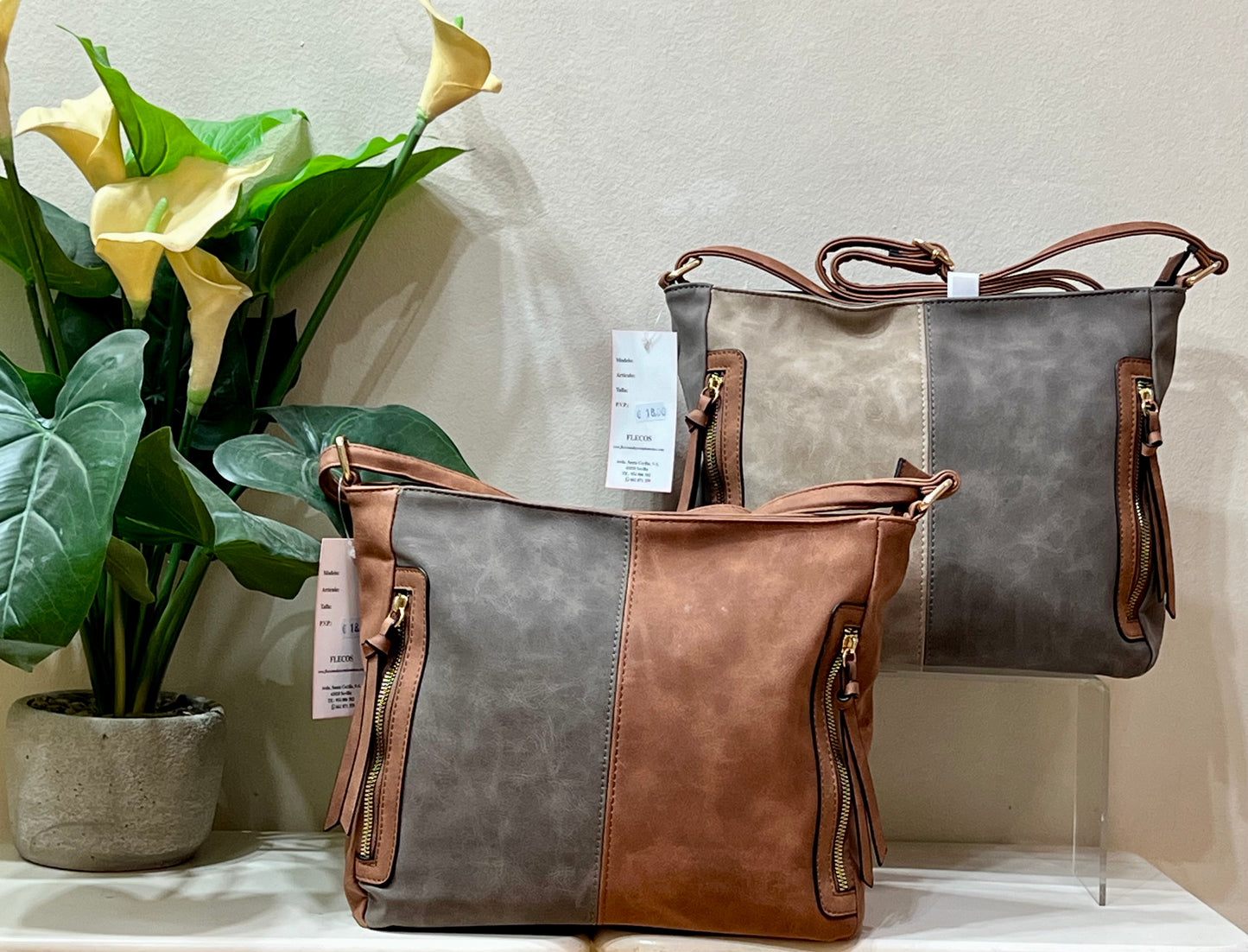 Bolso bicolor