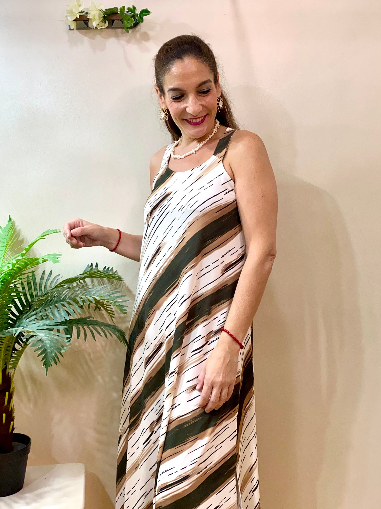 Vestido rayas laterales