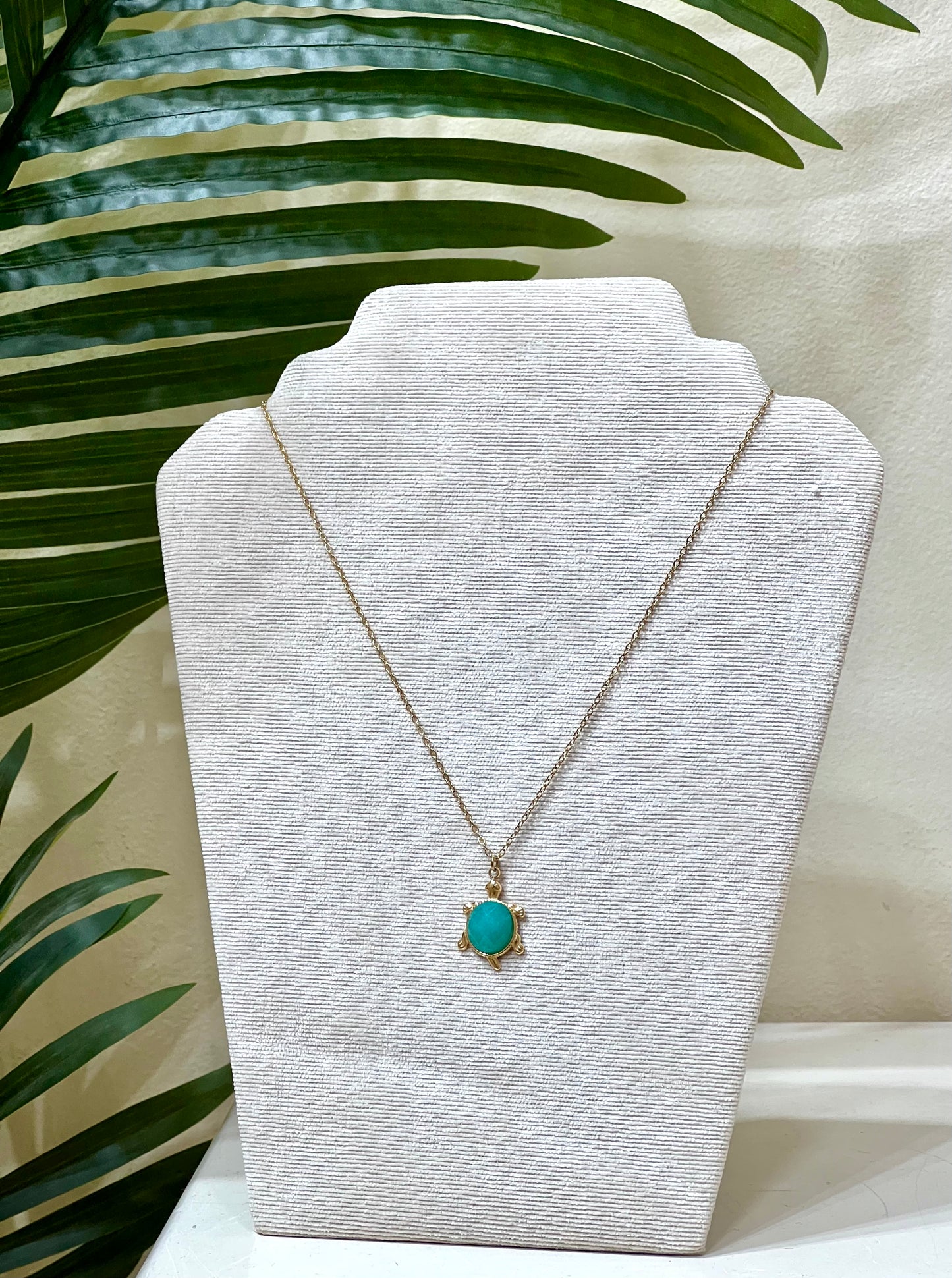 Collar acero y tortuga mini