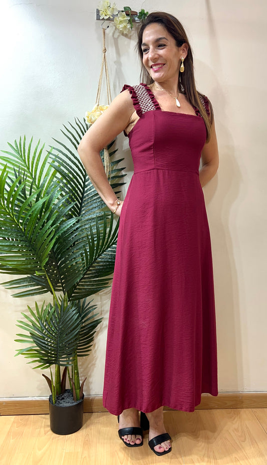 Vestido tirantes zig-zag