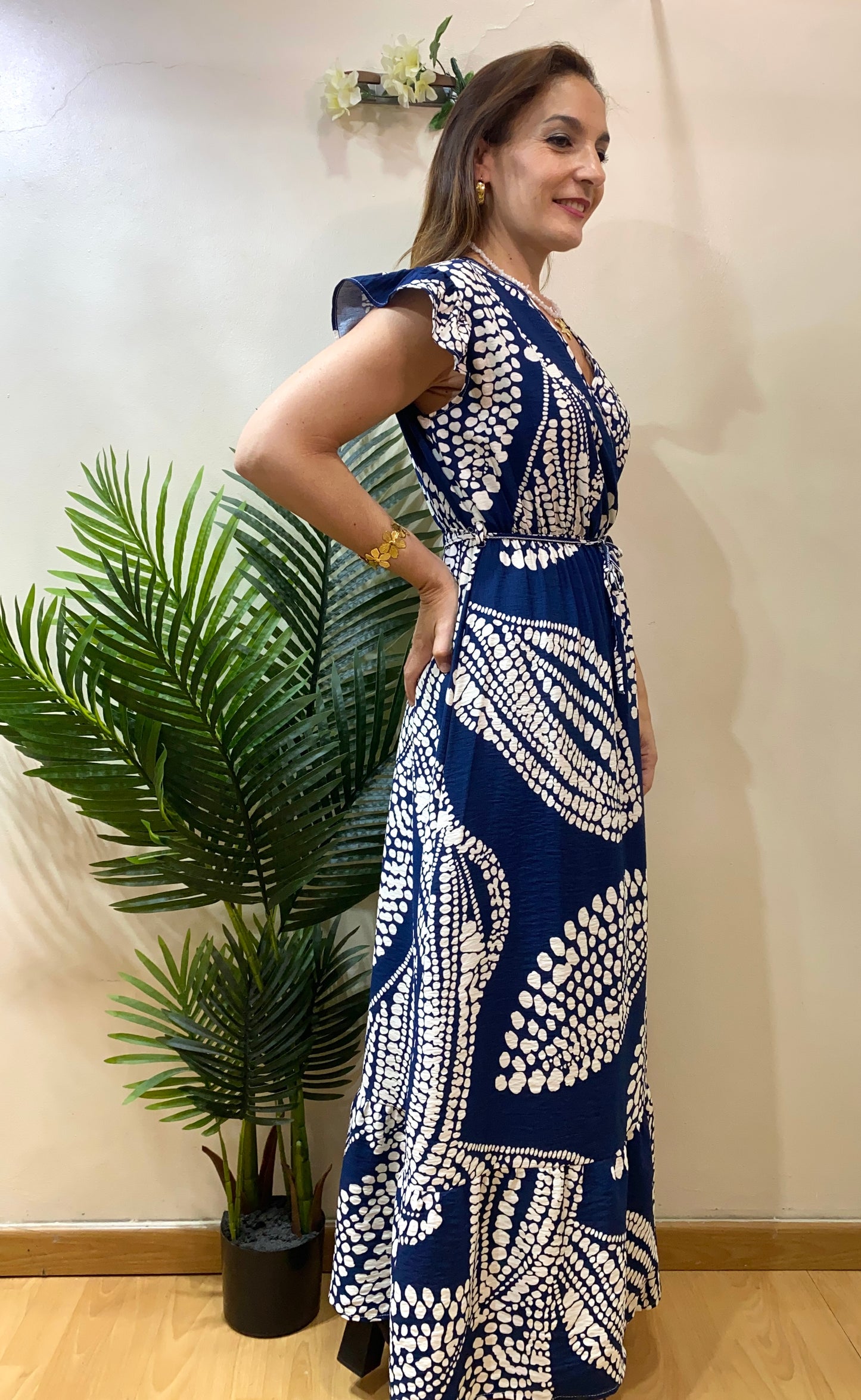 Vestido motitas