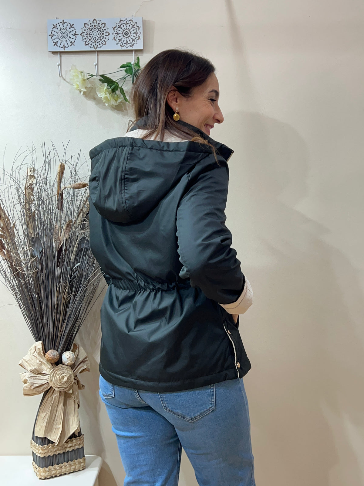 Chaquetón con lazada