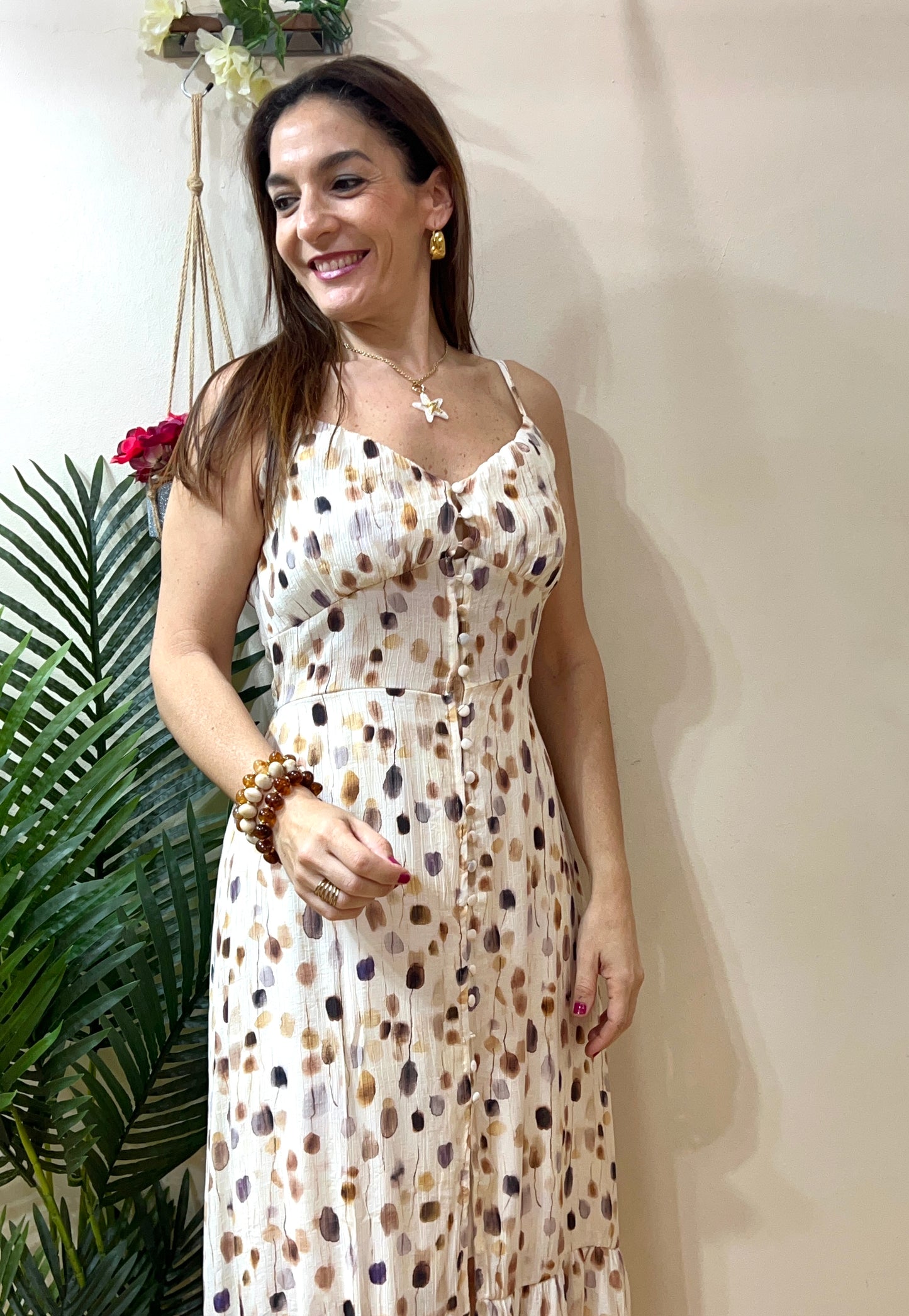 Vestido tirantes lunar