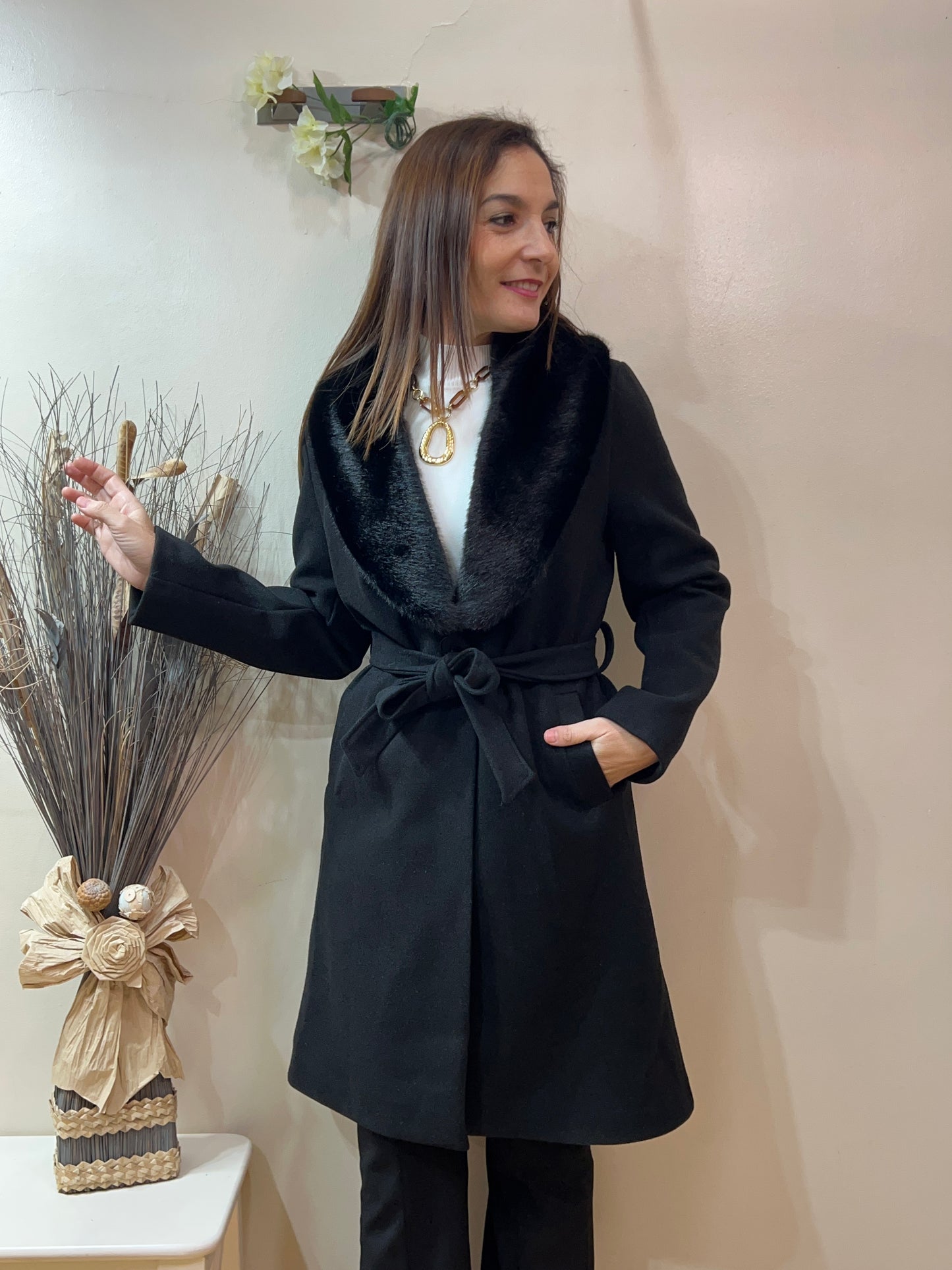 Abrigo pelo desmontable