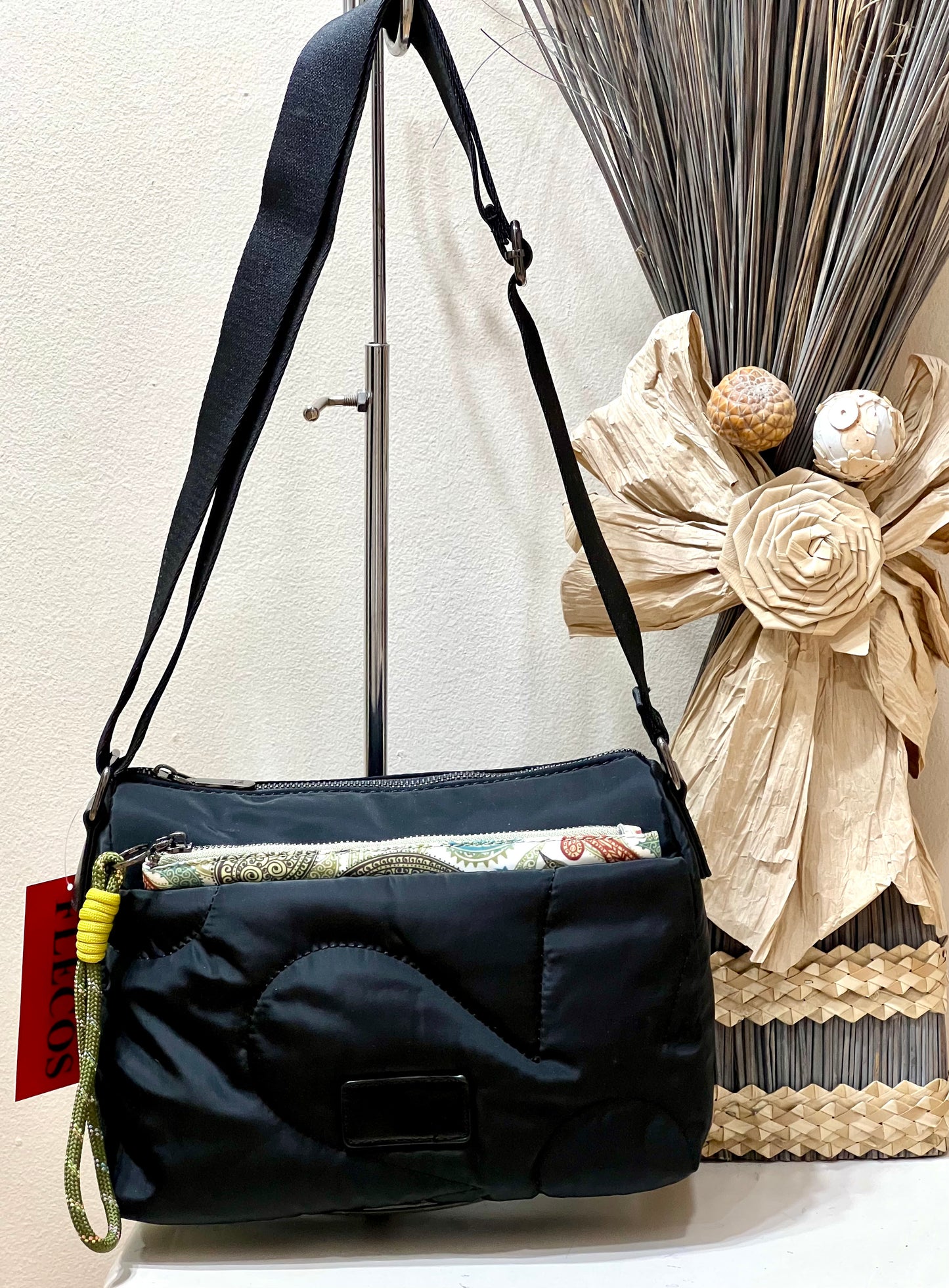 Bolso nylon y cachemir
