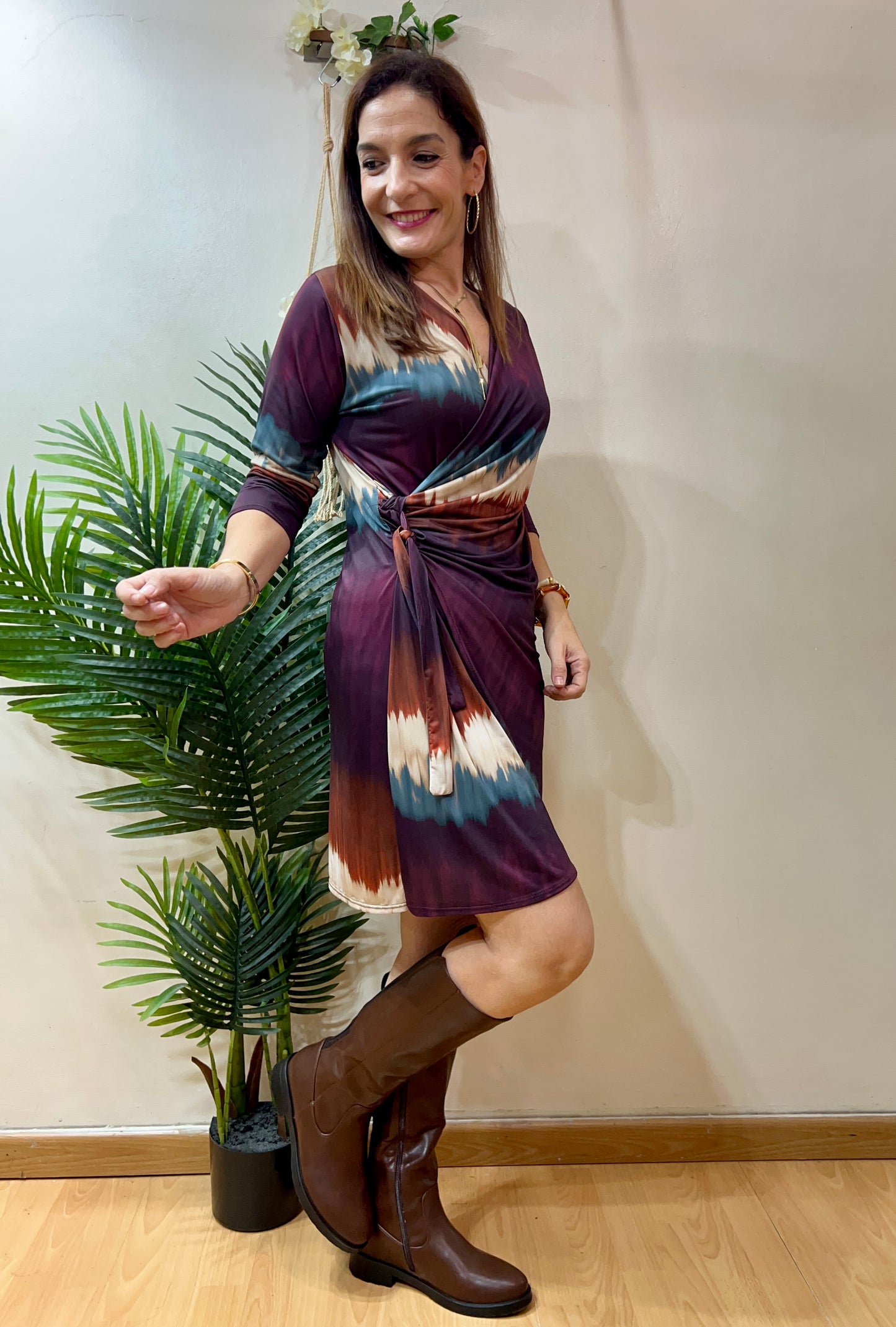 Vestido frunce lateral