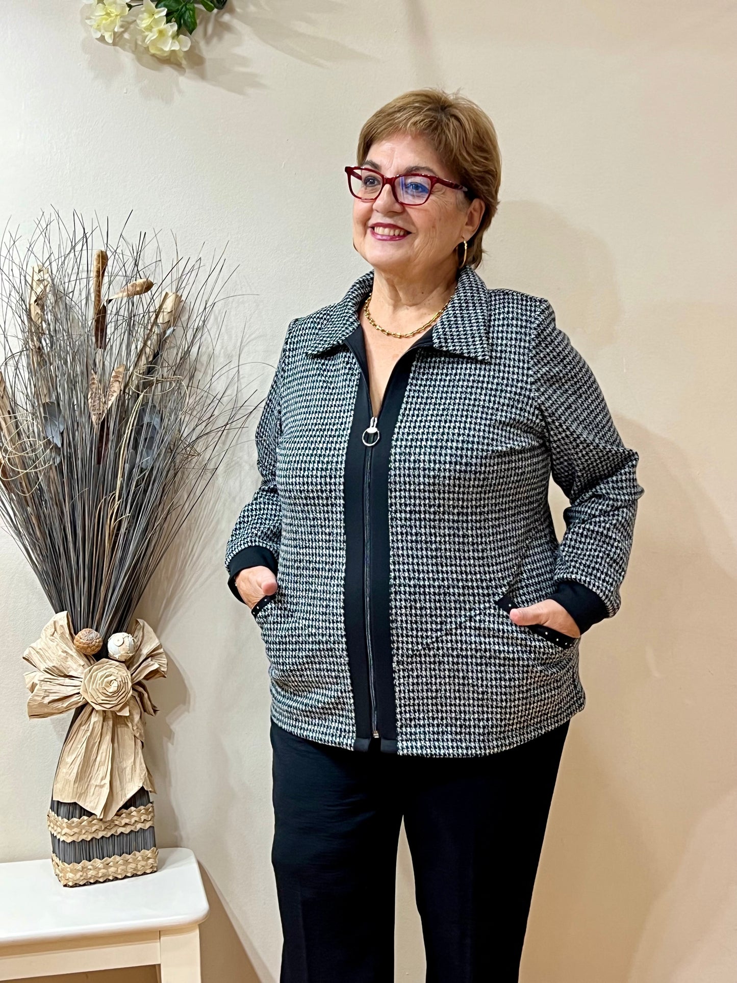 Chaqueta cremallera estilo