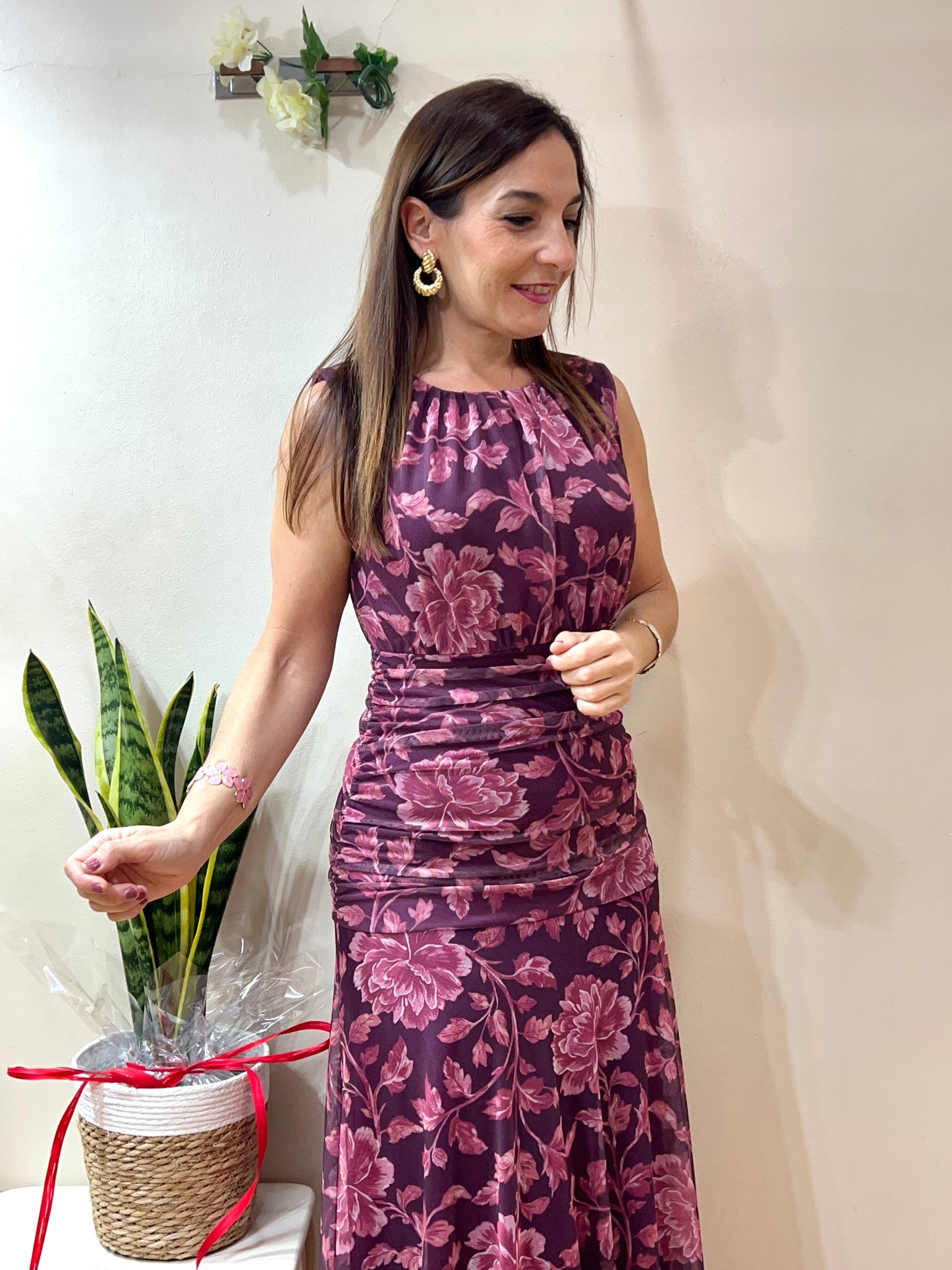 Vestido de gasa elegante