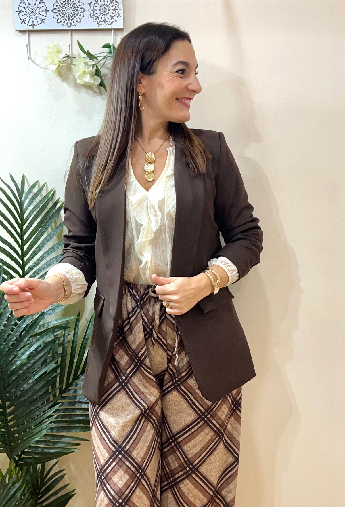 Blazer manga fruncida
