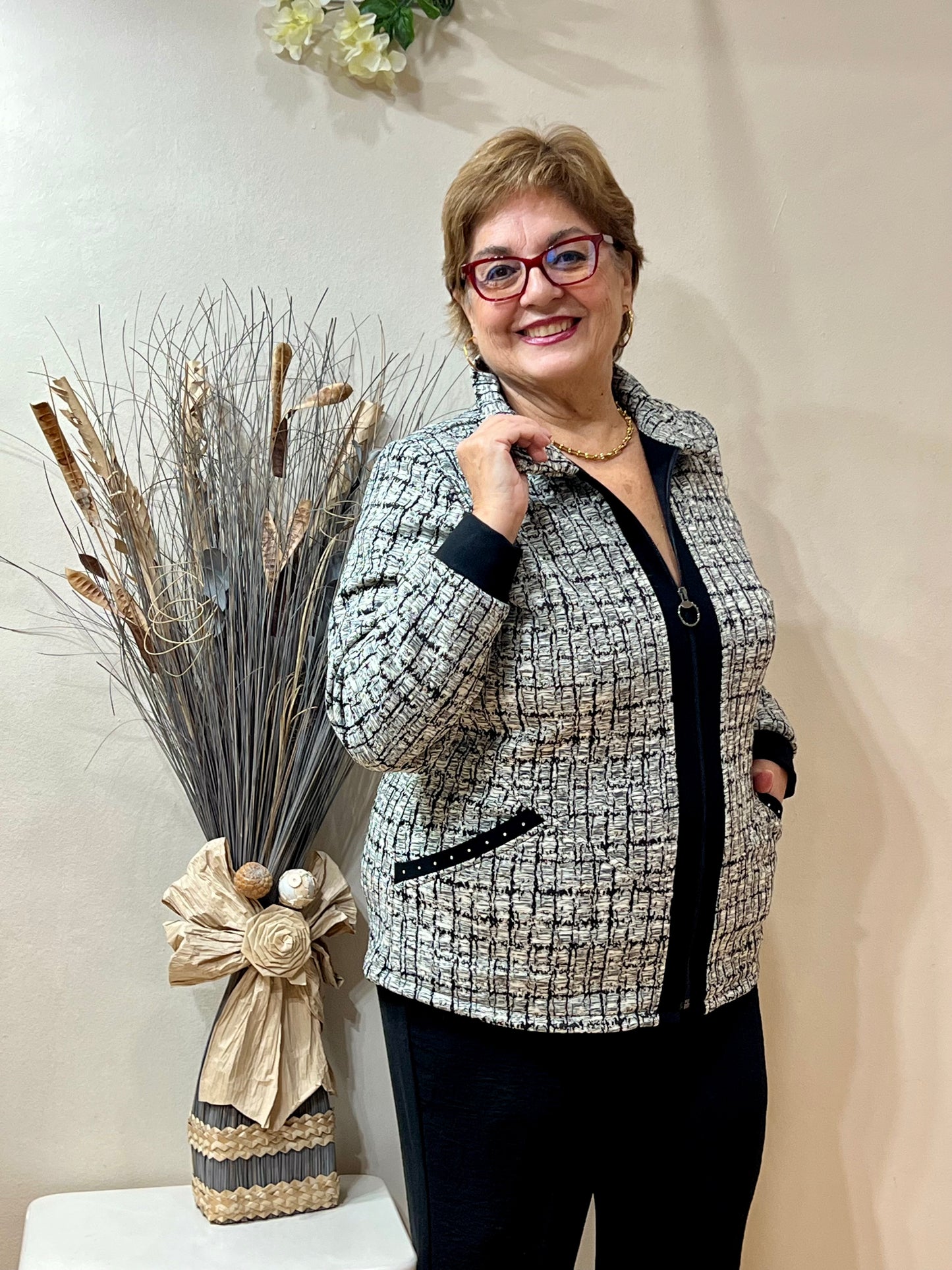 Chaqueta cremallera estilo