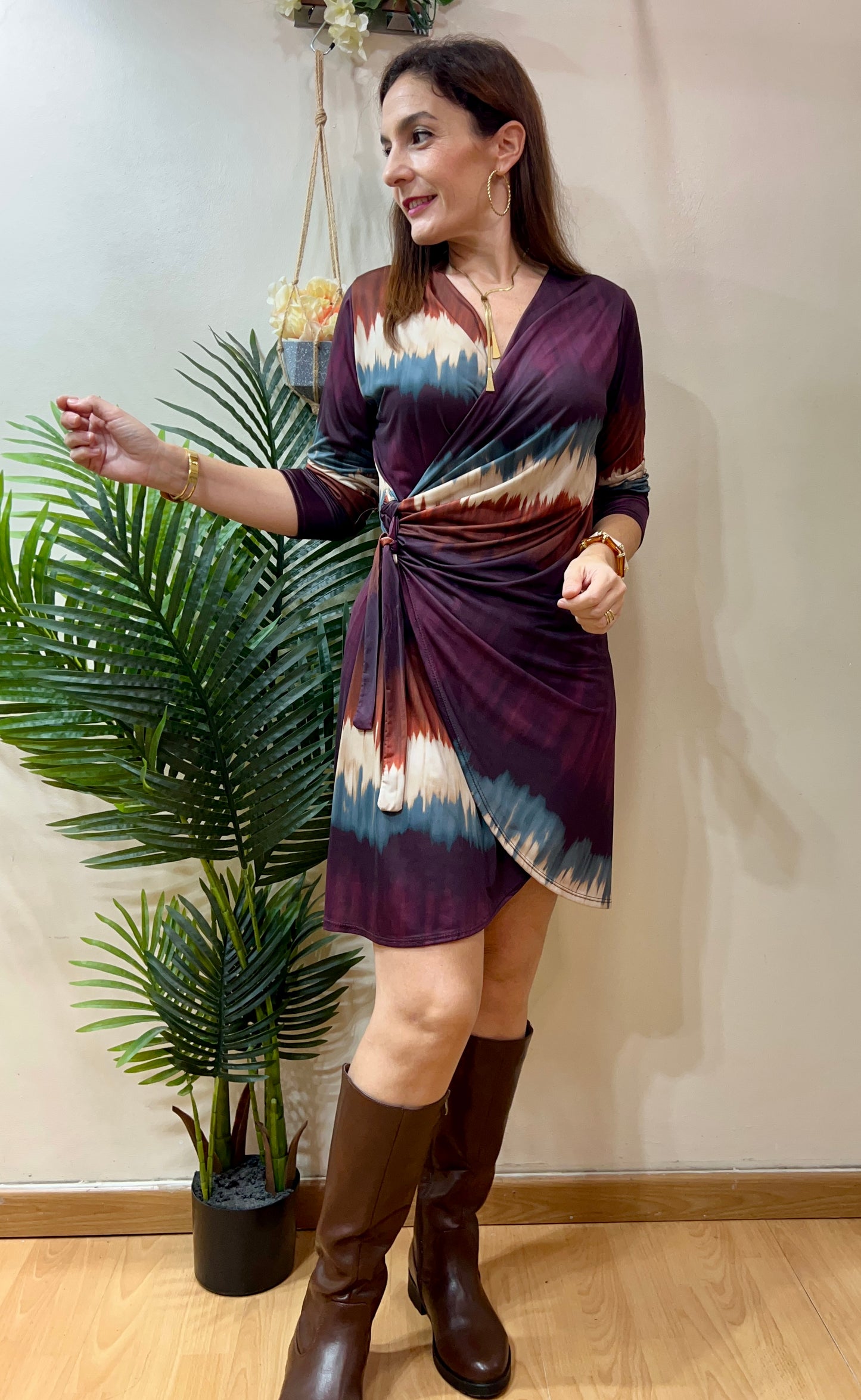 Vestido frunce lateral