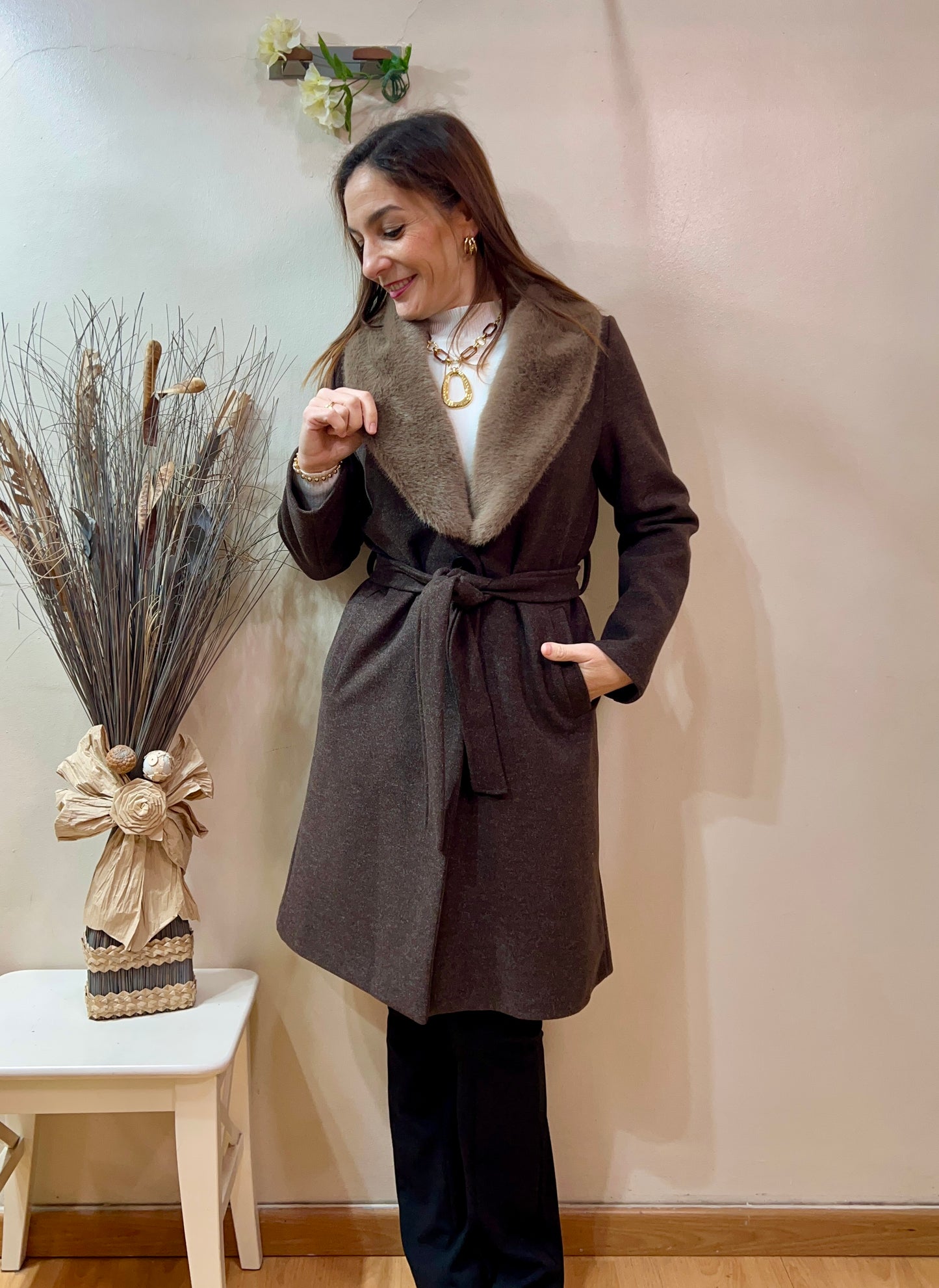 Abrigo pelo desmontable