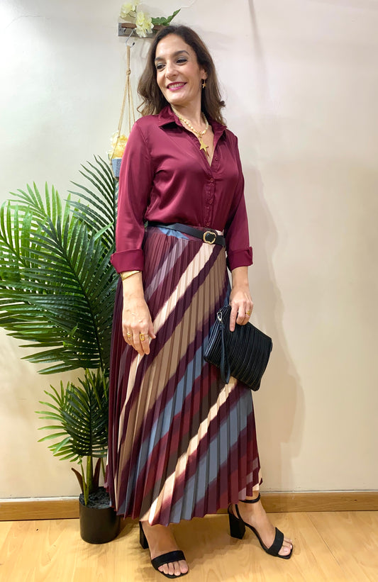 Falda plisada ELEGANT