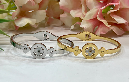 Brazalete trébol anacarado