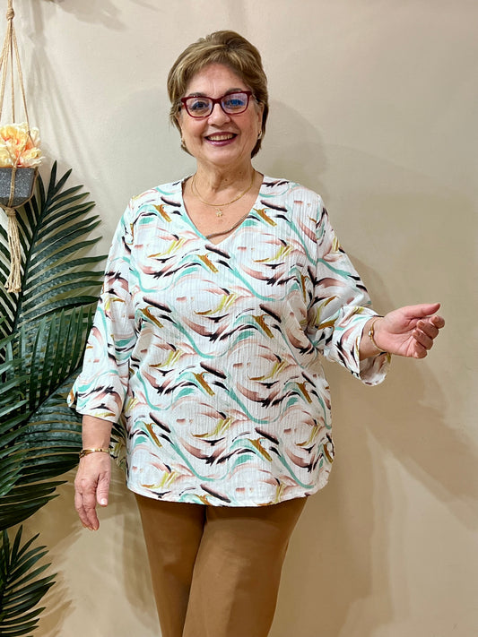 Blusa cordón atrás