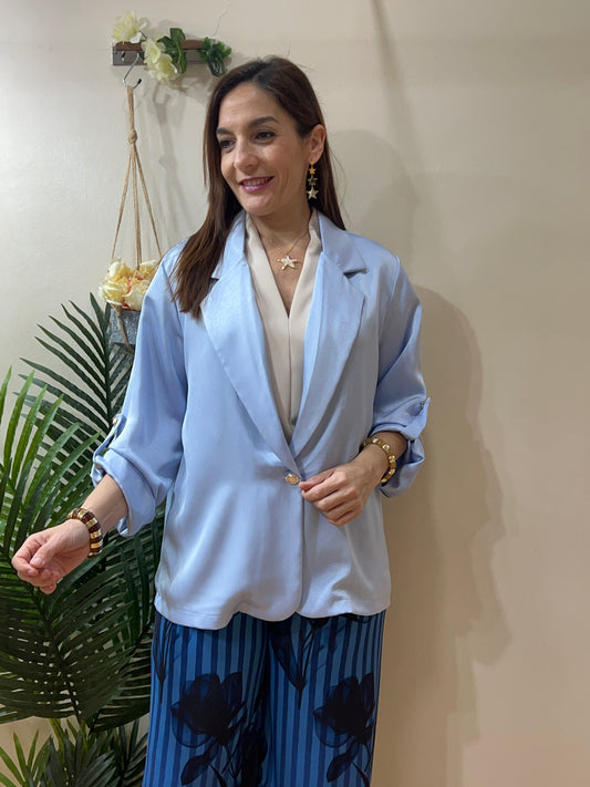 Blazer satinado