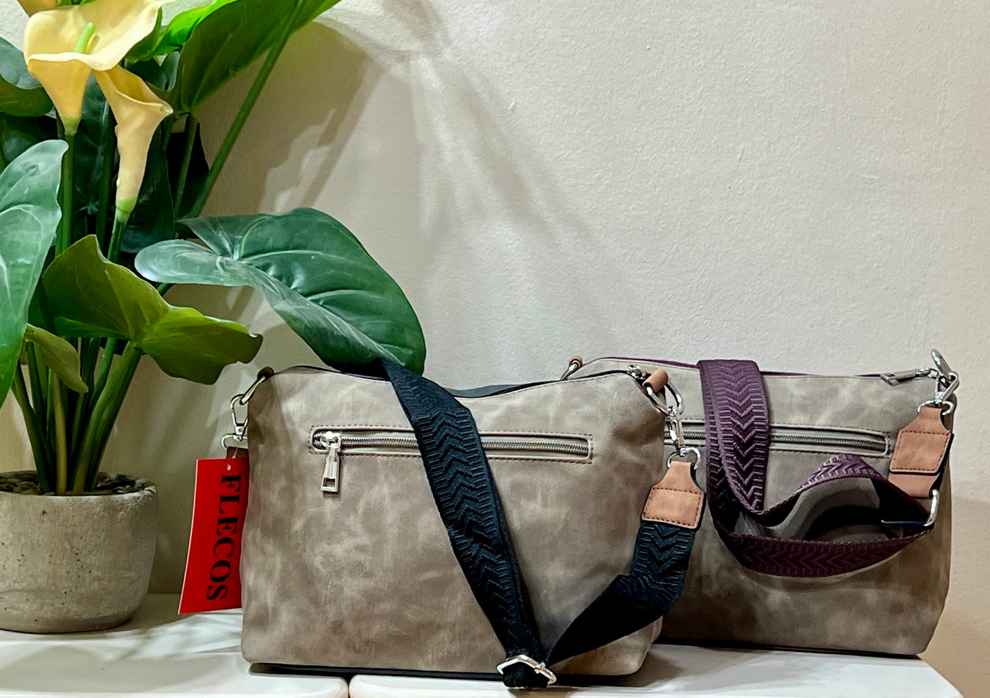 Bolso bandolera tricolor