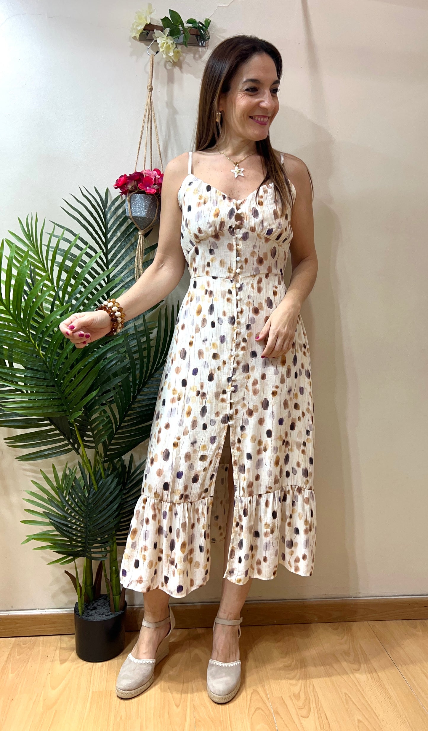 Vestido tirantes lunar