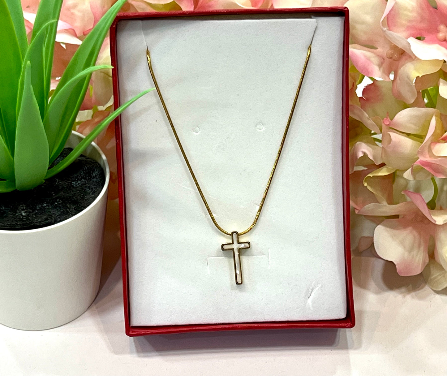 Cruz acero anacarada