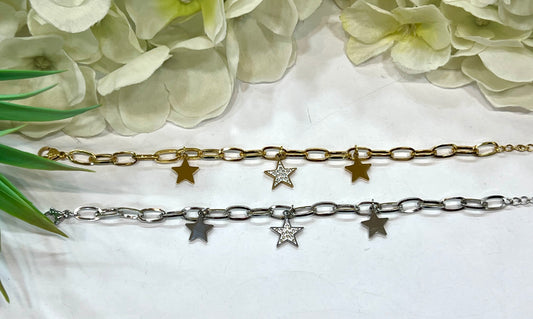 Pulseras acero colgantitos