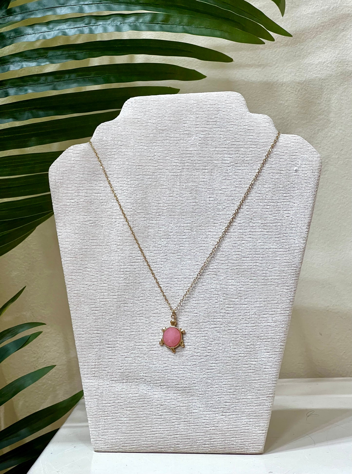 Collar acero y tortuga mini