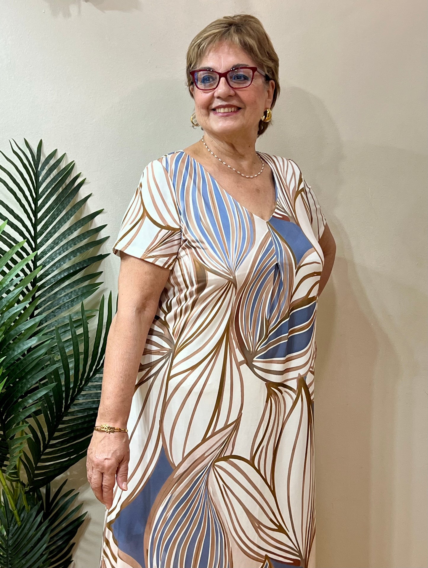 Vestido escote tablón