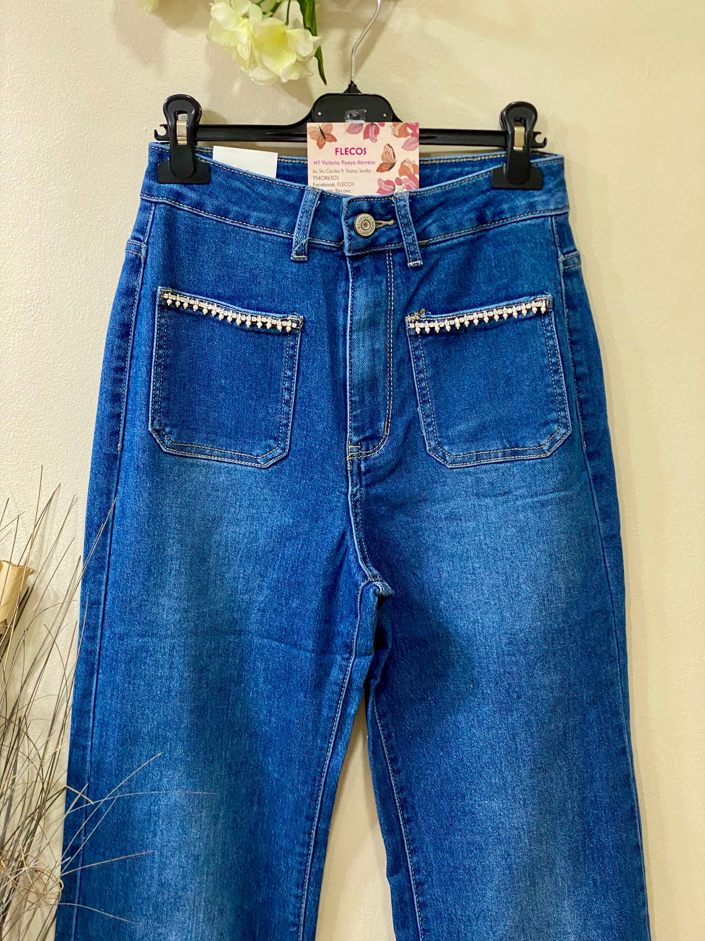 Jeans filo brillo