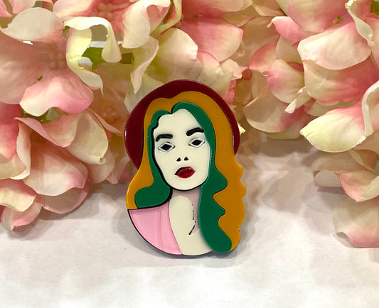 Broche muñeca con melena