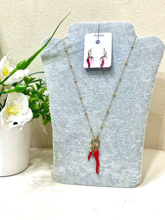 Collar acero pimiento