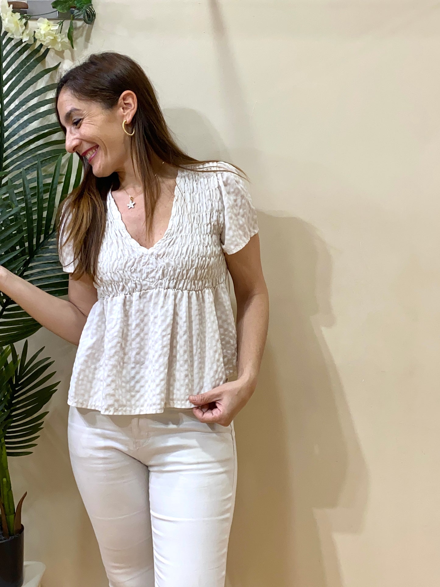 Blusa cuadro vichy